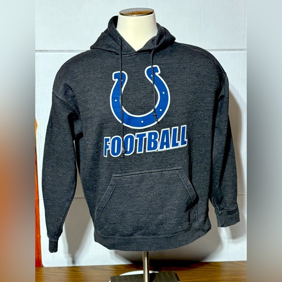 NFL Team Apparel XL Indianapolis (COLTS) dark gray hoodie 26”L 23”p2p 21… - Picture 1 of 9